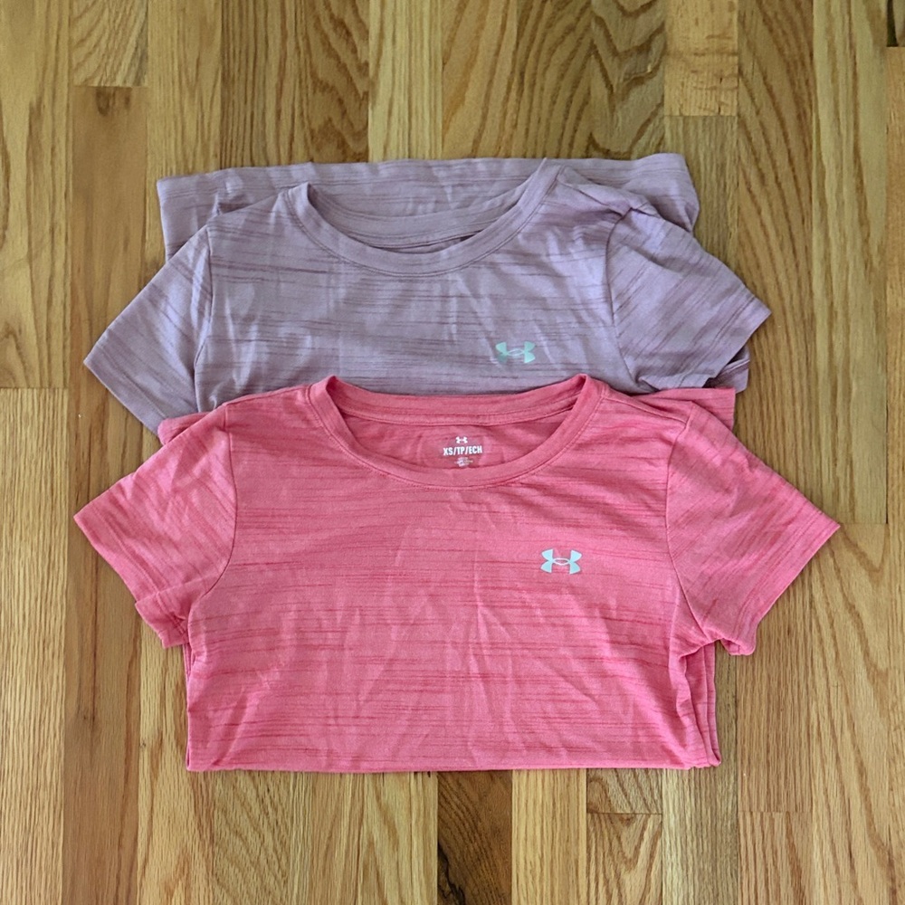 Under Armour Pink and Lavender Atheltic Tops